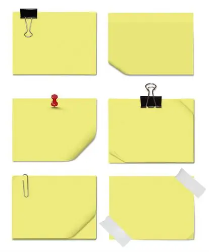 6款黄色便签纸高清图片_静物图片_懒人图库 | long hairstyles