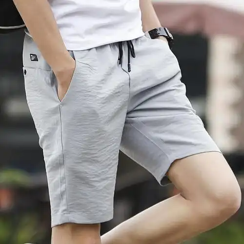 短裤男夏天男士夏季休闲裤薄款男裤子五分裤宽松中裤透气夏裤