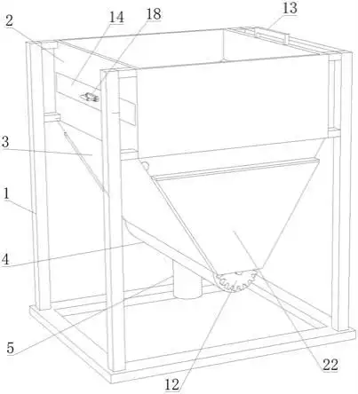 料斗是与加工设备进料端连接的一种储料和下料装置,常规的料斗为漏斗