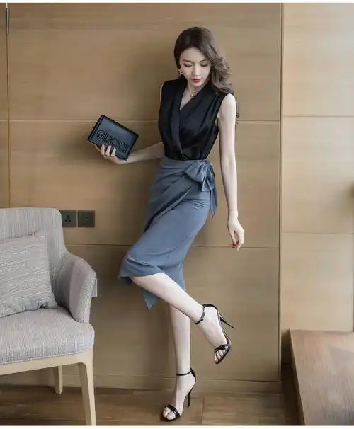 艳如飞轻奢名媛套装裙气质女范衣服夜店女装2020新款潮性感时尚御姐风