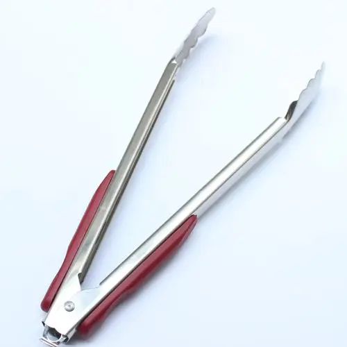 14寸不锈钢食品夹面包夹无磁304不锈钢肉面包夹子食物烧烤夹