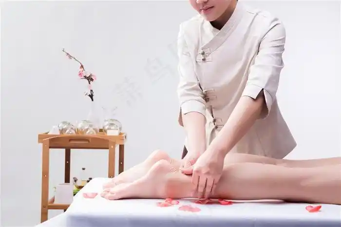 腿部按摩spa养生