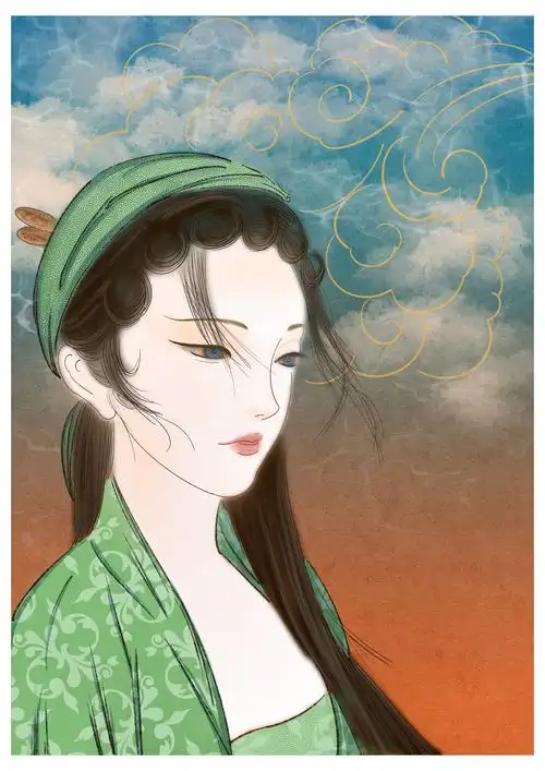 插画练习作品小青