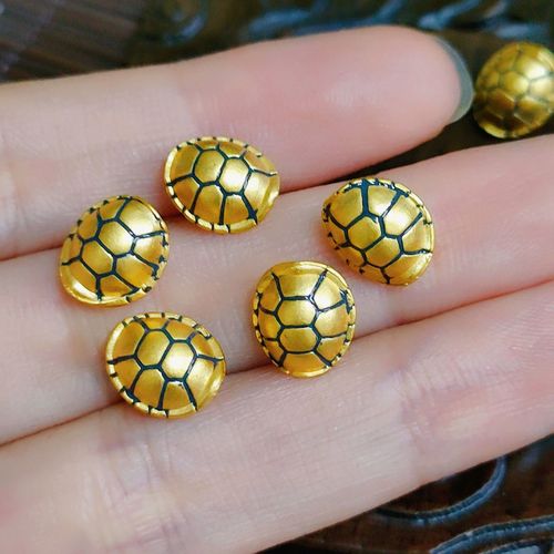999足金富甲一方天下转运珠黄金小金龟壳3d硬金手串男女编绳手链