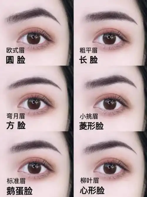 大家有了解到自己的眉毛形状吗?今天我为大家介绍介绍这几种眉形