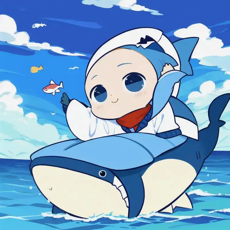 q萌头像快拿走00 哇咔咔,今日份呆萌鲨头像来啦!