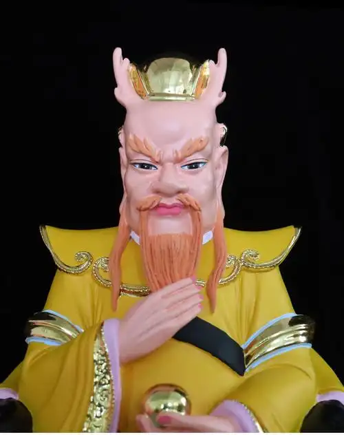 龙王爷神像四海龙王东海龙王黑龙王黄白青色树脂居家用供奉摆件