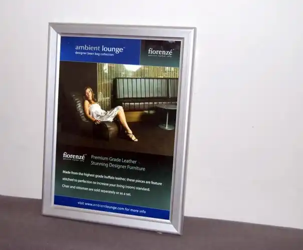 西安铝合金海报框-广告框 ,展板边框,铝框-郑州钧道广告器材有限公司