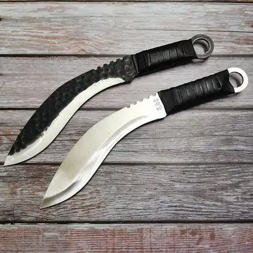 尼泊尔大号军弯刀野外生存军刀多功能小刀户外刀锋利长【12月13日发完