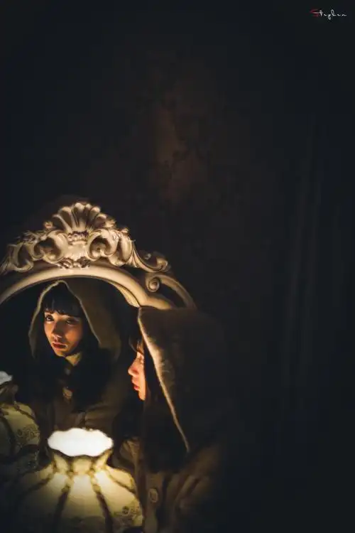 孤独的城堡中住著一位不能外出的-月下背影