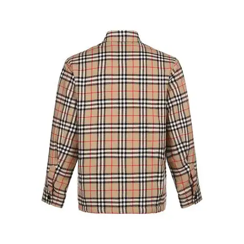 博柏利巴宝莉burberry男款绵羊毛衬衫式棉服外套80438391