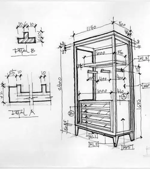在那个没有计算机的年代,一切对未来效果的模拟,都体现在草图手绘上.