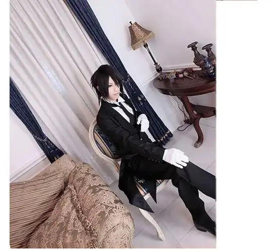 赛巴斯蒂安 男黑管家礼服燕尾服cosplay男女表演动漫 男生全套装 m