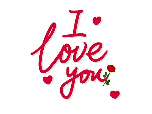 loveyou爱情爱心艺术字我爱你520创意手绘卡通字体设计粉色爱心ilove