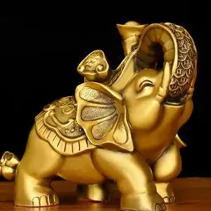 纯铜大象摆件大号一对招财象图片