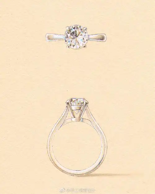 钻戒手绘设计图brbynaveyasloanebr手工珠宝设计67676767