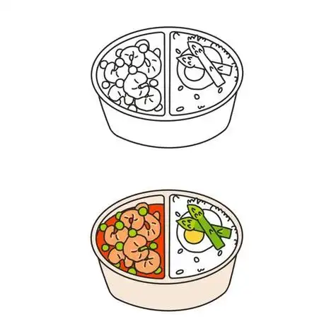 饭的简笔画饭的简笔画怎么画