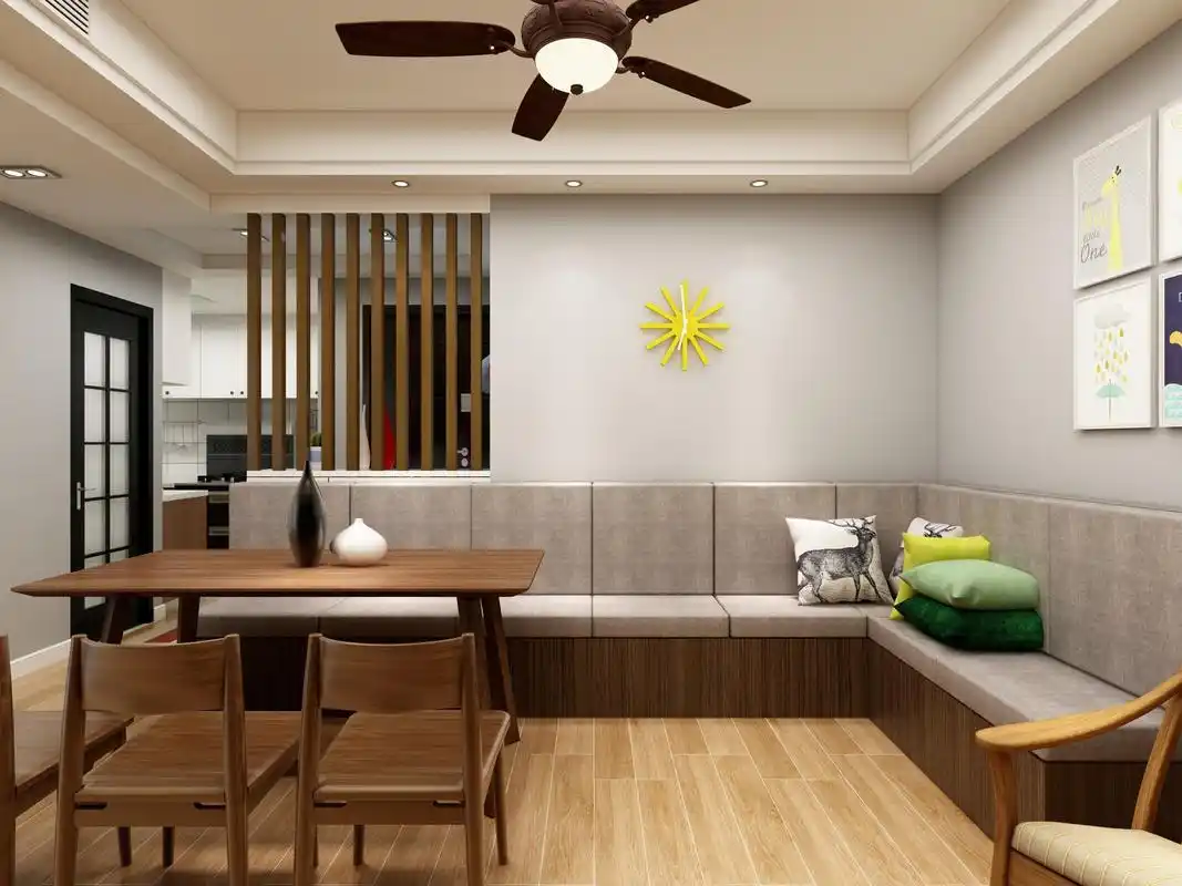 卡座沙发图片,卡座沙发图片案例_2023装修效果图-齐家网装修图片频道