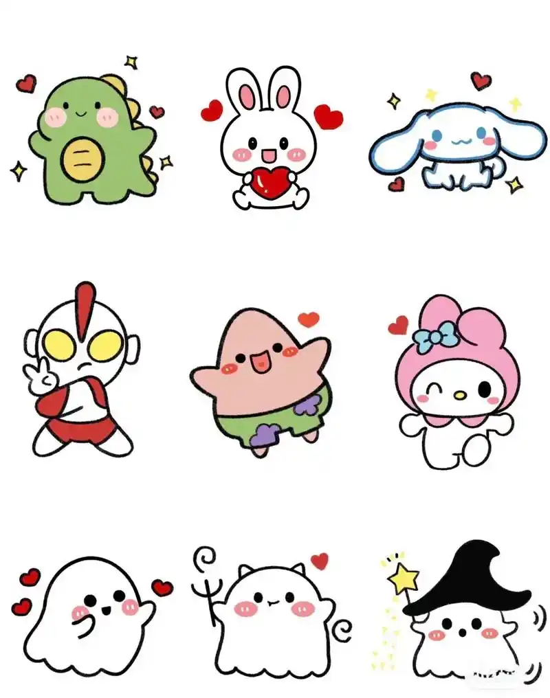 图文伙伴计划 超可爱的卡通简笔画,动动小手快来学起来吧#简 - 抖音