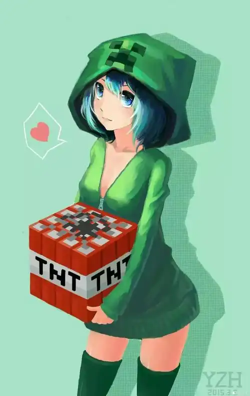 我的世界:这样可爱的苦力怕娘,你忍心拒绝吗?