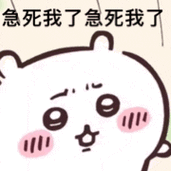 吉伊卡哇chiikawa表情包叼毛我来啦