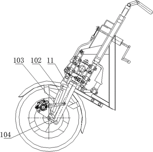 cn206068061u_倒三轮前悬架机构有效