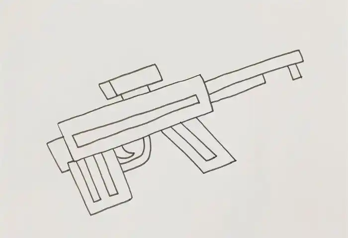 狗杂枪的简笔画怎么画