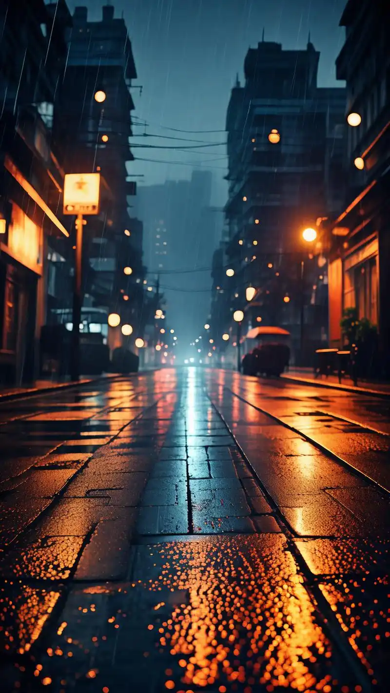 919715雨夜城市壁纸大赏 雨中的城市夜景,总是带着一丝神秘和