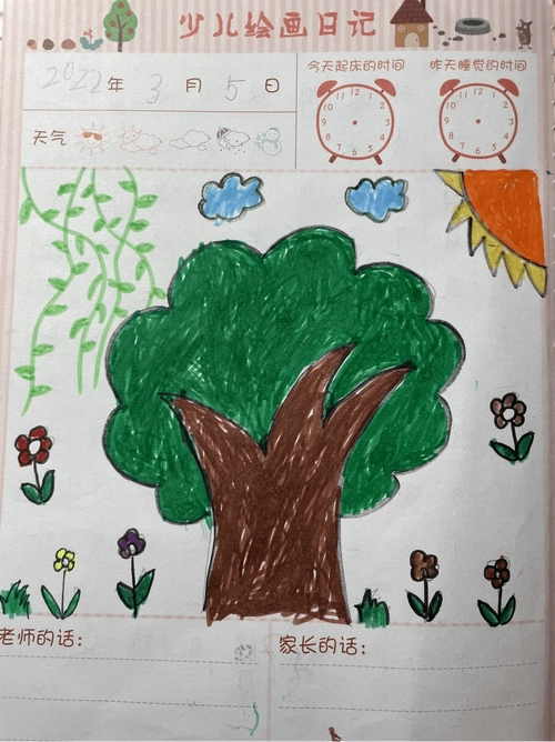 铃兰3班绘画日记之我眼中的春天