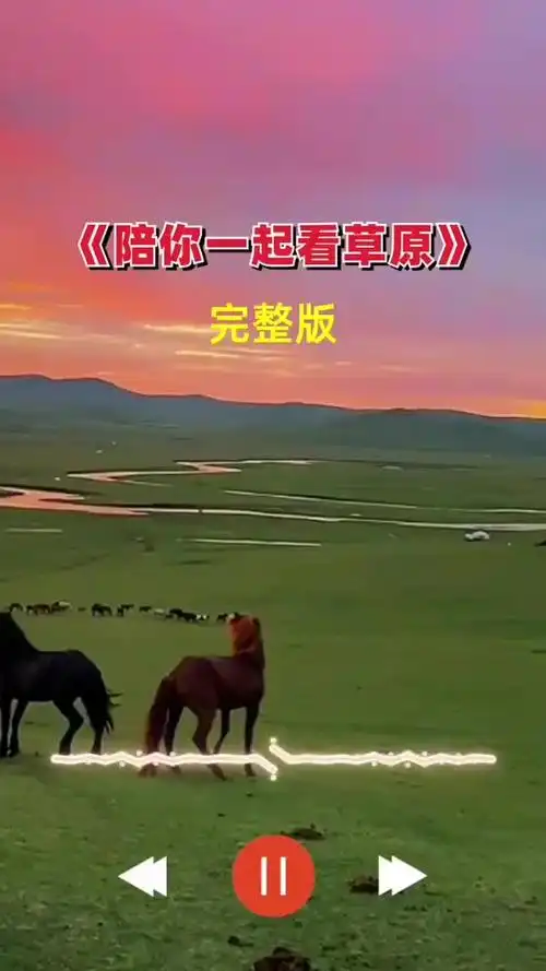 陪你一起看草原草原歌曲好歌分享经典老歌dou小助手抖音小助手