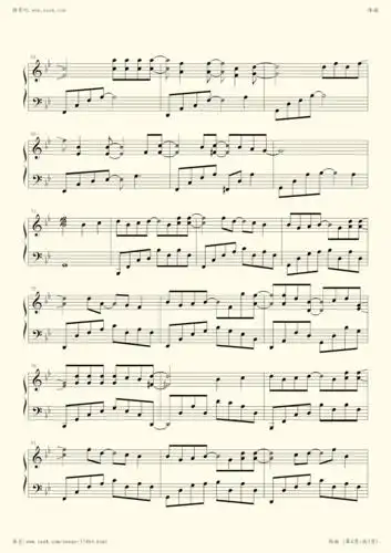 钢琴谱 - 体面 完全原声