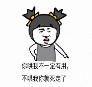 你哄我不一定有用,不哄我你就死定了表情包-日常表情包