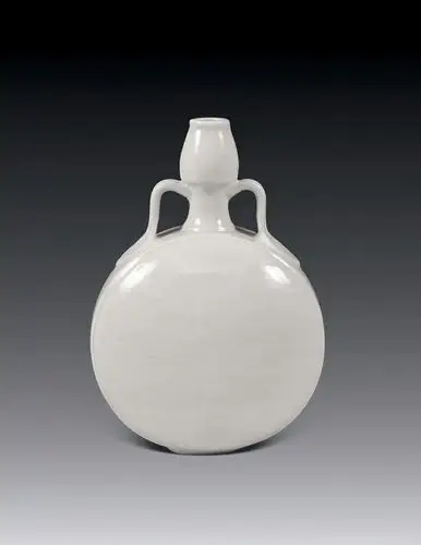 其它 明永乐甜白釉暗刻龙纹扁瓶tqzh 写美篇真品火石红