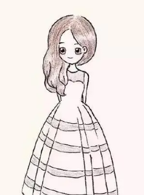 女人的简笔画卡通