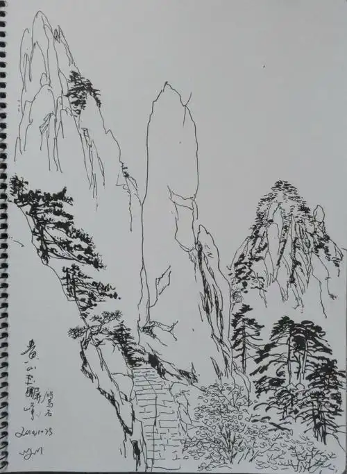 画缘一一速写篇(二) 速写是我学画的基础一一旅行的笔记一一作画的