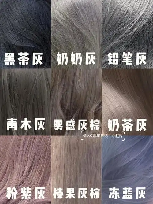 高级感灰色系发色显白混血掉色好看
