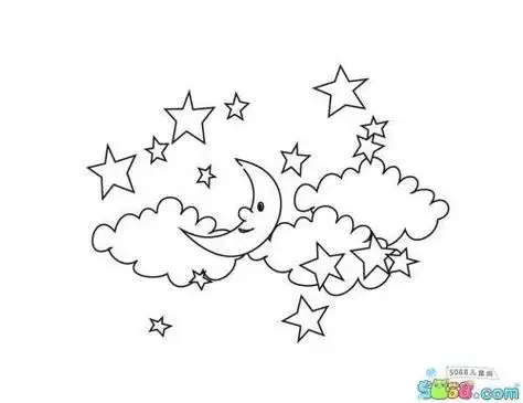 幼儿简笔画天空和大地