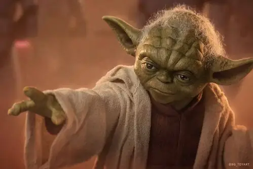 《星球大战前传二:克隆人的进攻》尤达大师1:6比例珍藏人偶实物图