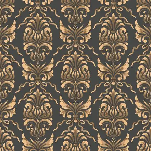 织物设计的无缝复古背景矢量背景-壁纸,背景,巴洛克图案