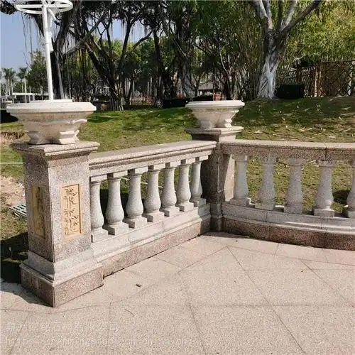 阳台石材护栏1米1米花瓶柱栏杆别墅阳台围墙g681花岗岩光面栏杆