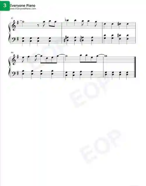 开心往前飞钢琴谱