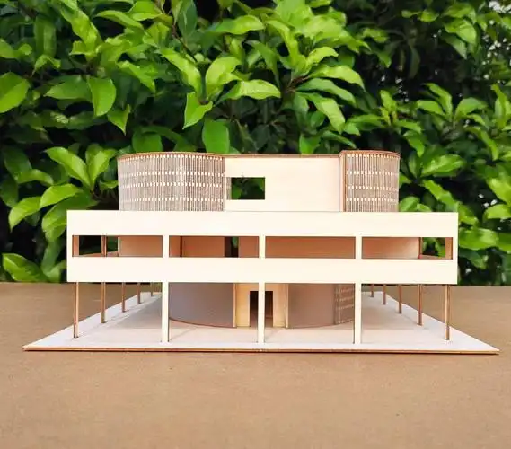 于定制萨伏伊别墅模型沙盘建筑大师建筑板材材料套装diy手工拼装制作