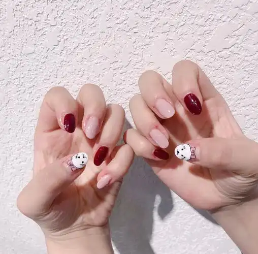 美甲,宠物,新年,狗狗