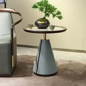 造诣现代创意新中式角几摆件轻奢乌金木沙发边几全实木客厅家具a6