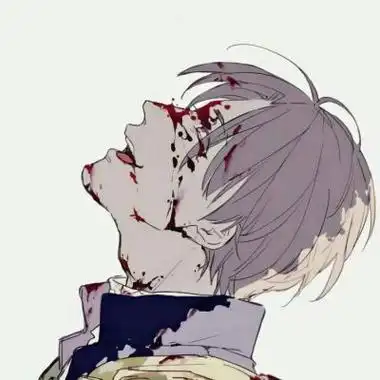 qq头像动漫男生伤感铠甲下面脆弱伤感悲痛的心