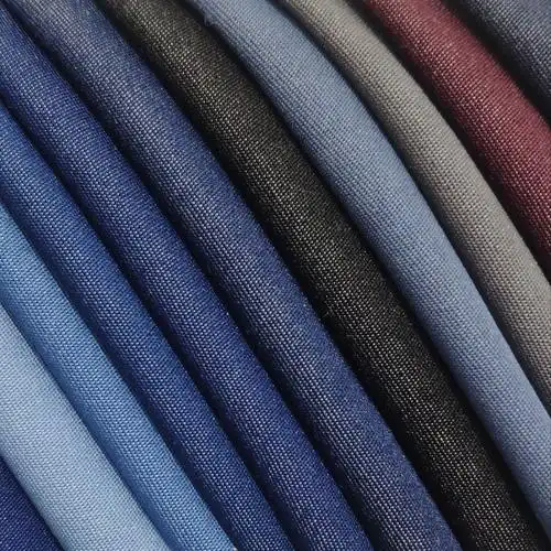 牛仔布料人棉无弹仿牛仔面料薄料不掉色超柔牛仔夏季衬衫面料