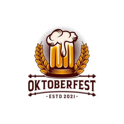 啤酒节创意标志设计图片下载