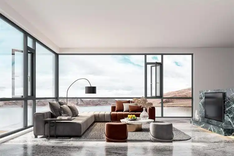 126断桥窗纱一体平开窗内外平框