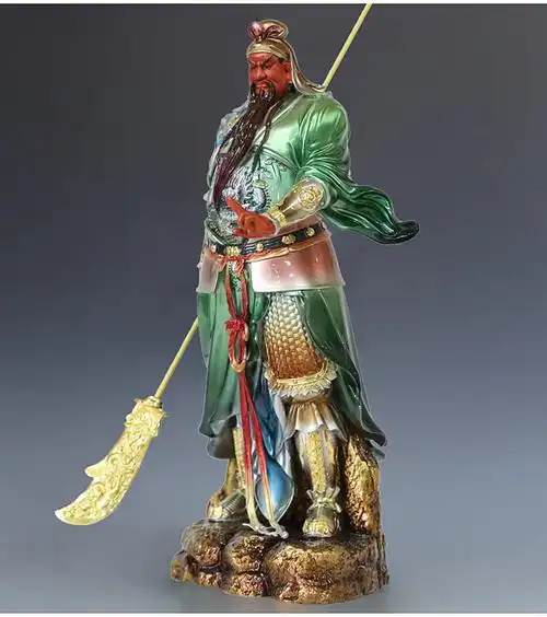 纯铜关公神像居家乔迁供奉关公铜像公司店铺站像武财神关圣帝君关二爷