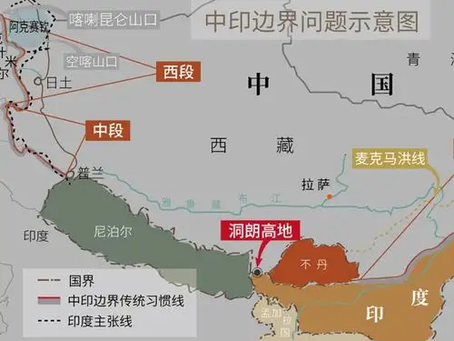 印度政府宣布成立的直辖区所涉争议领土就在中印边界西段内.jpg